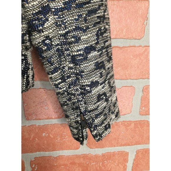 Fossil Women Arlene Blazer Bomber Jacket Full Zip Pockets Zipper Sleeves Size XS - Picture 5 of 9